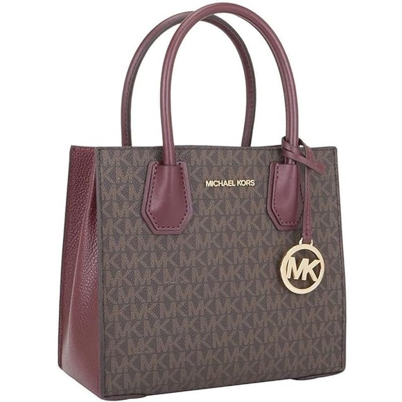 Michael Kors Mercer Medium Signature Logo Accordion Crossbody Bag Handbag $448